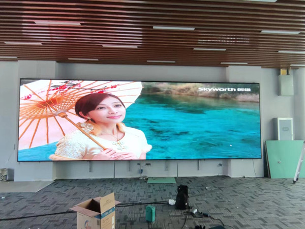 武汉市P1.53led小间距屏安装案例